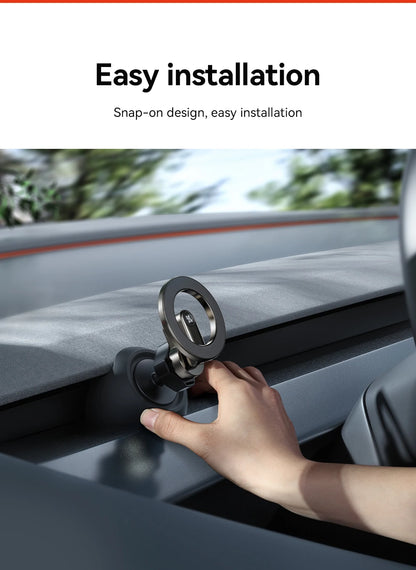 YZ Tesla Model 3 Y Highland Juniper 2025 Stronger Magnetic adjustable Metal Car Phone support silicone base holder