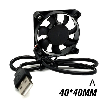 5V Brushless Cooling Fan USB Ventiliator PC Cool Gadgets 2500RPM Cooler Oil-impregnated PBT CPU Radiator USB Fan PC USB Gadgets