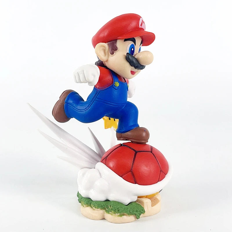 Super Mario Figure Toys Running Mario Cartoon Cute PVC Action Collection Figurine Statue Model Collection Desk Doll Toy Gifts