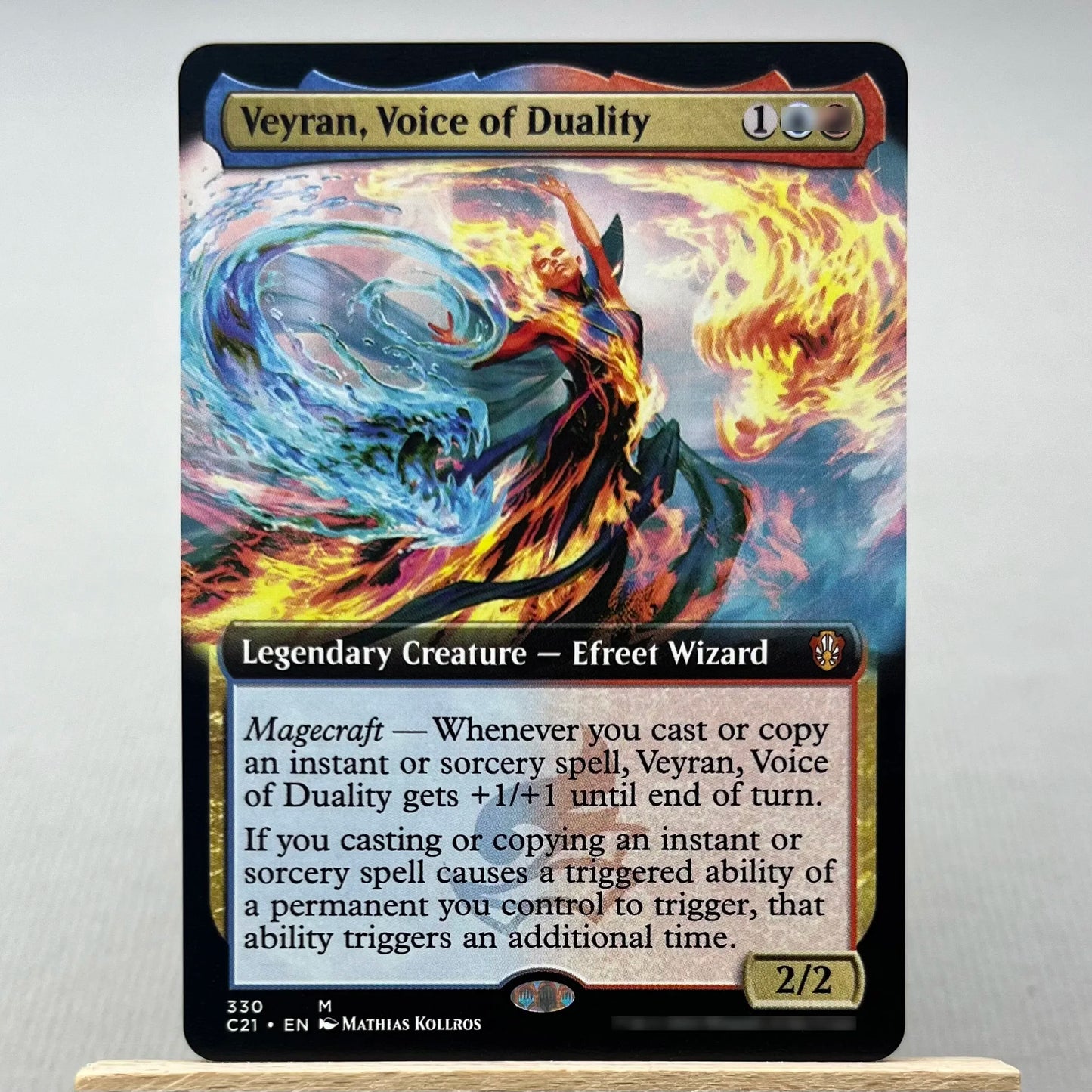 C21 TSR SLD HOLO10-02 TCG magical Cards for Home Play the Proxy Veyran Voice of Duality the Damnation Gemstone Caverns gather