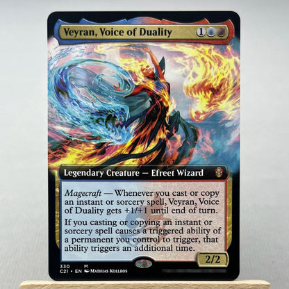 C21 TSR SLD HOLO10-02 TCG magical Cards for Home Play the Proxy Veyran Voice of Duality the Damnation Gemstone Caverns gather