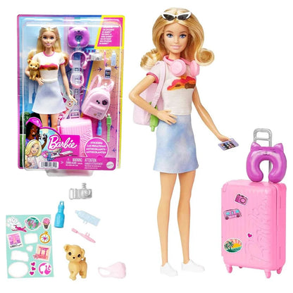 Original Travel Barbie Doll with Clothes Accessories Brinquedos Barbie Doll Toys for Children Juguete Baby Toys for Girls Boneca