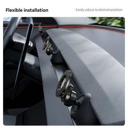 YZ Tesla Model 3 Y Highland Juniper 2025 Stronger Magnetic adjustable Metal Car Phone support silicone base holder