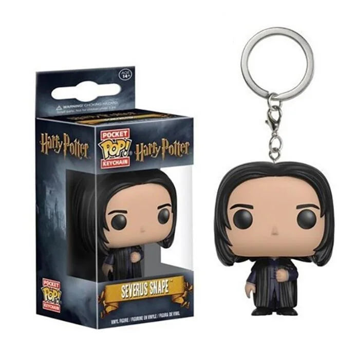 Funko POP Dementor Hermione Luna Lovegood Dobby Snape Ron Ginny Magic School Fawkes Hedwig Model Dolls Action Figure Keychain