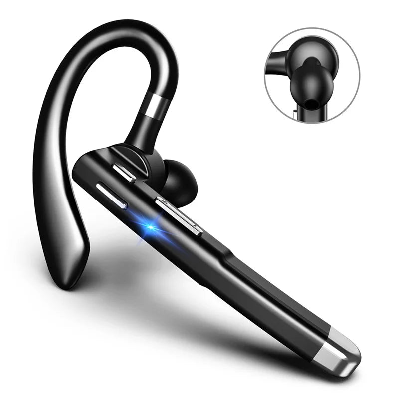 New YYK520 Wireless Headset Business Ear-mounted Bluetooth V5.1 Hands-free Call Noise Reduction Headphones with Charging Case
