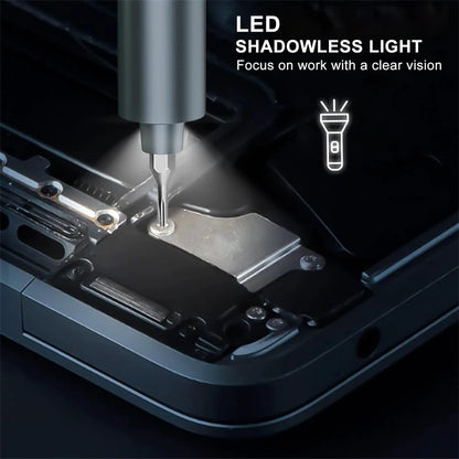 49 in 1 Electric Screwdriver Set Precision Cordless Magnetic Screw Driver with 42 Bits And Display 5 Torque Repair Hand Tool