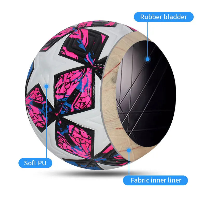 Standard Soccer Ball Professional Outdoors Sports Match Balls Training Seamless Football High Quality PU Material Size 5 Size 4