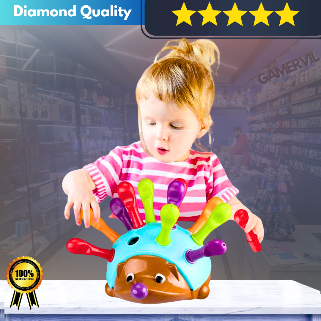Educational Hedgehog Toy for Fine Motor Skills