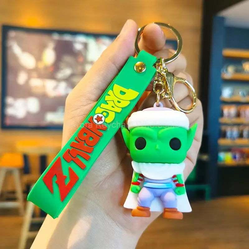 Anime Dragon Ball Keychain Z Super Saiyan Son Goku Bulma Broly Piccolo Majin Buu Series Car Pendant Keyring Kids Toys Gifts