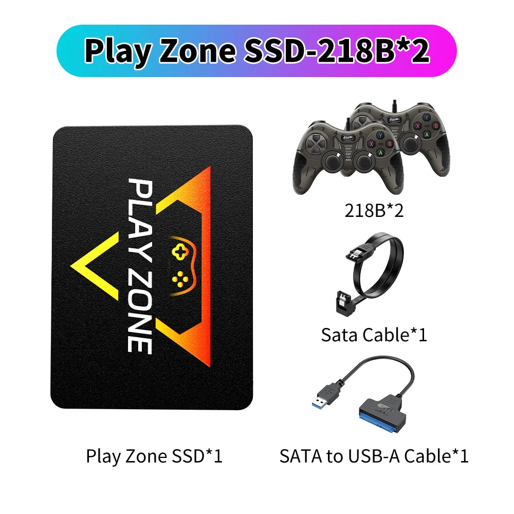 Playzone 1T Gaming SSD With 16191 Retro/AAA Games Game Console For PS5/PS4/PS1/Switch/XBOX/WII/SNES/N64 Game SSD For Windows PC