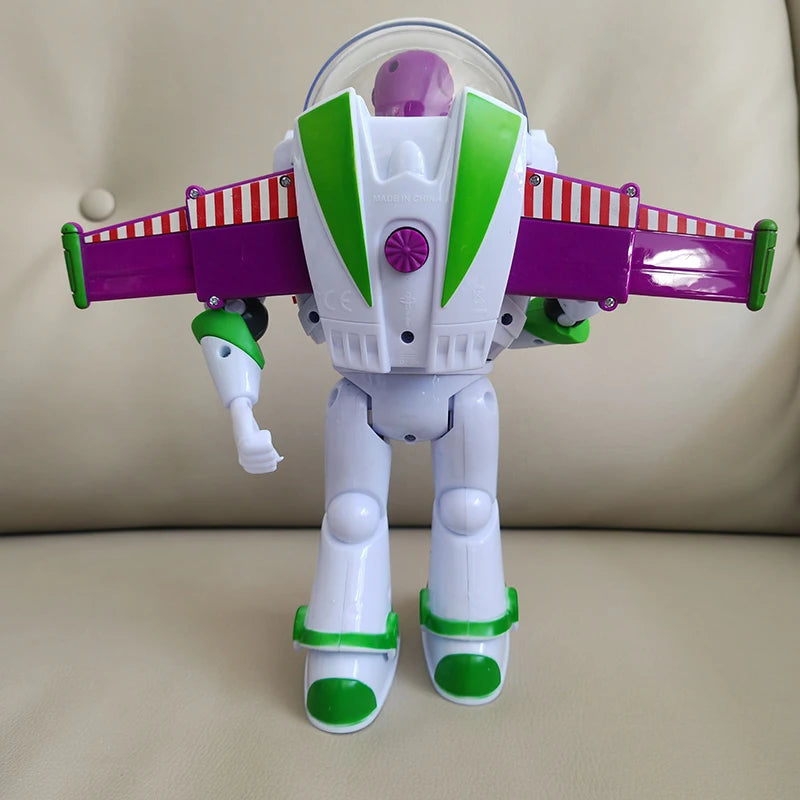 Disney Toy Story Buzz Lightyear Model Toys Pixar Electric Walking Robot Doll Action Figure Toy Birthday Gift Toys Model For Kids