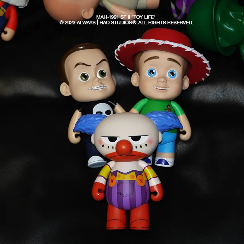 Disney Herocross Cute Toy Story Andy Bonnie Sid Zurg Pete Hand Puppet Anime Action Figure Model Toy Kawaii Doll Kids Gift