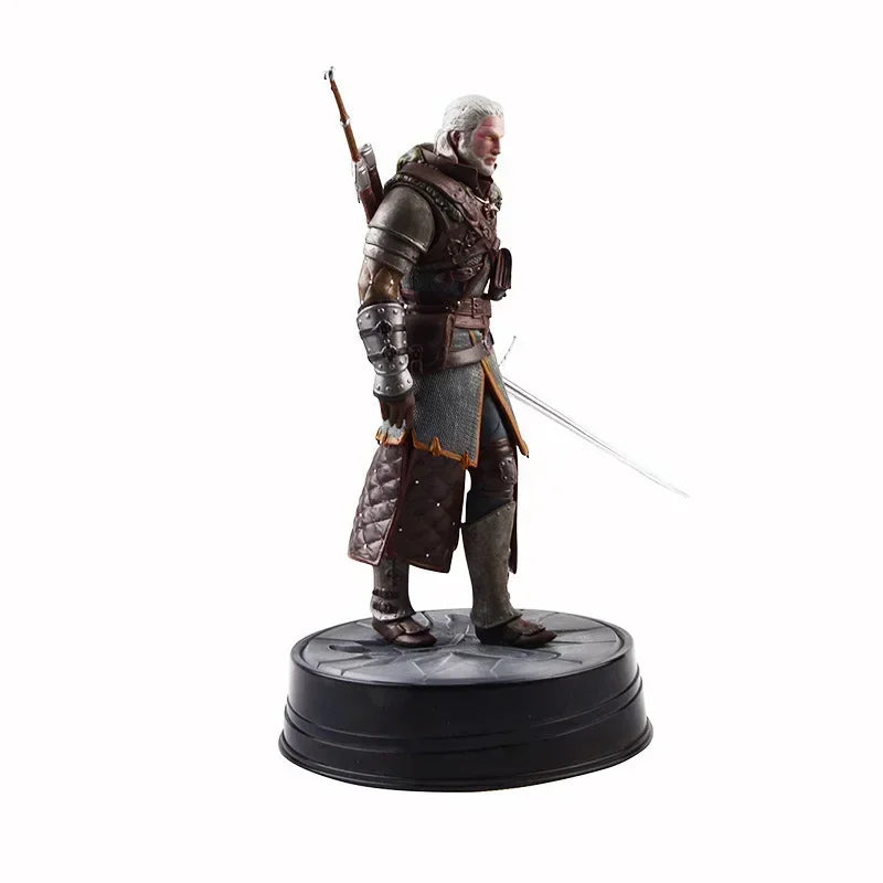 24cm  3: Wild Hunt Geralt of Rivia Action Figure Toys Game FigurinePVC Collection Model Ornaments Gift for Children