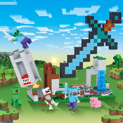 1089pcs My World Building Blocks Set Mechanism Mountain Cave Kids Interactive STEM Educational Toy Creative Gifts for Boys Girls