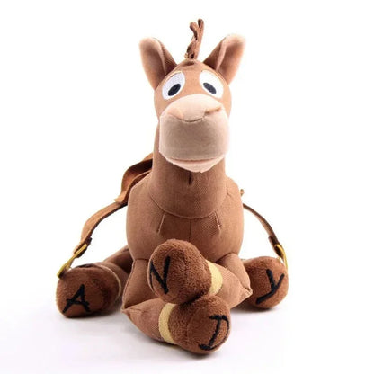 Disney 28cm Toy Story: Sheriff Woody Buss Red Heart Horse Cartoon Plush Doll Birthday Gift Girl Sofa Plush Pillow Birthday Gift