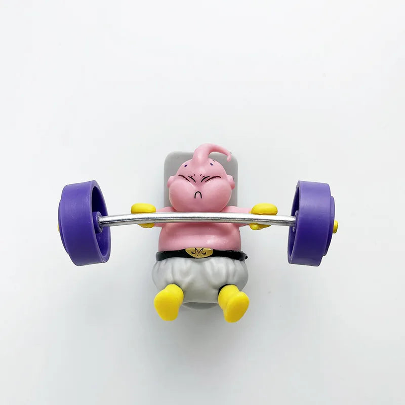 5 Pieces / Set Body-building Fitness Majin Buu Cute Version Action Figure PVC Doll Toys Collection Model