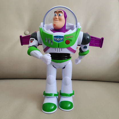 Disney Toy Story Buzz Lightyear Model Toys Pixar Electric Walking Robot Doll Action Figure Toy Birthday Gift Toys Model For Kids