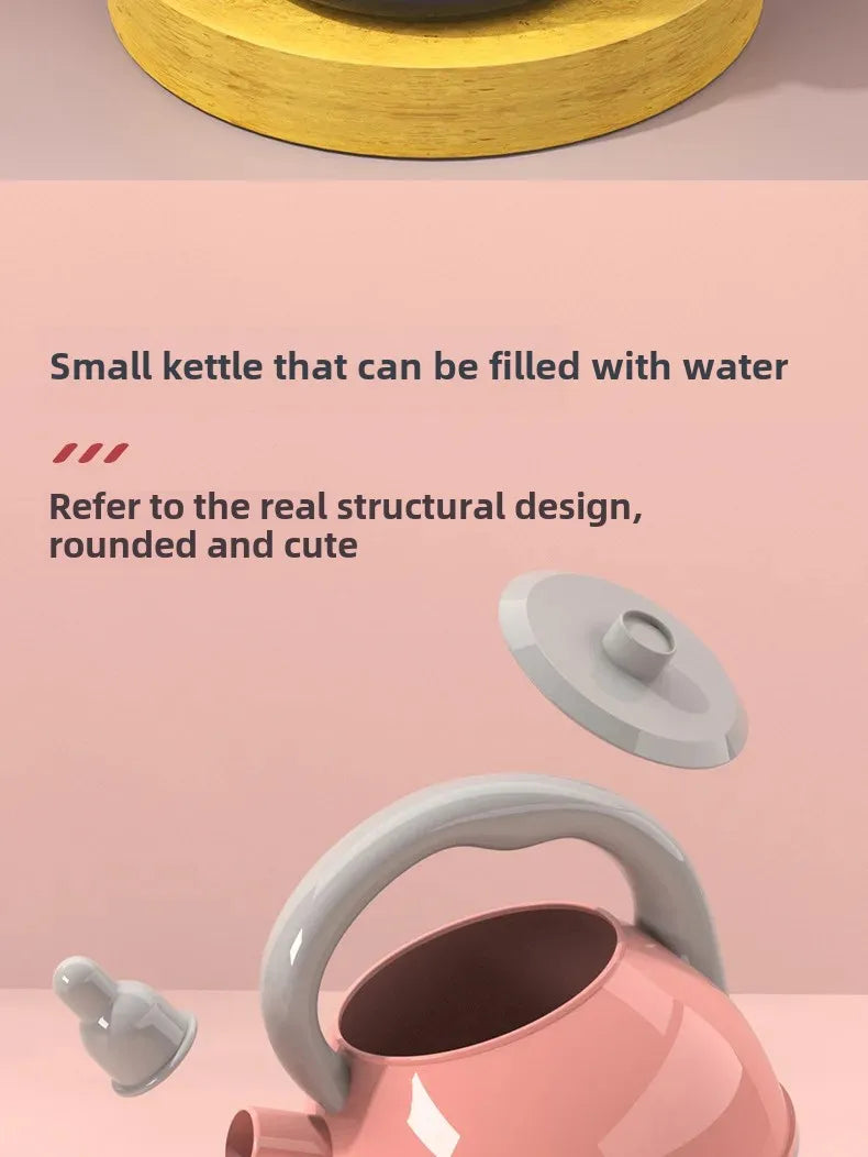 28 PCS Kids Kitchen Toys Set Play Kitchen Accessories Kit with Play Pots Pretend Food Cooking Toy Toddler Girls Boy Gift