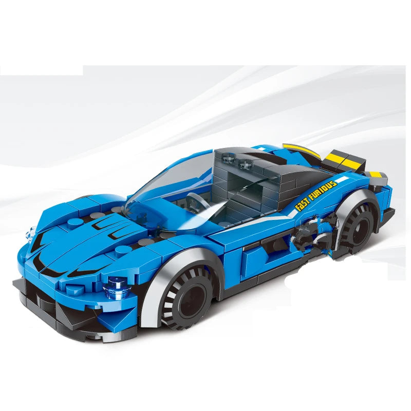 NEW DIY MOC City SWAT Super Police Sports Car Truck Dual-Rotor Helicopter Famous Building Blocks Bricks Kits Classic Model