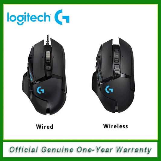 Logitech g502 hero lightpeed mouse para jogos com fio/sem fio 2.4ghz hero 25600dpi rgb adequado para jogadores e-sports mouse