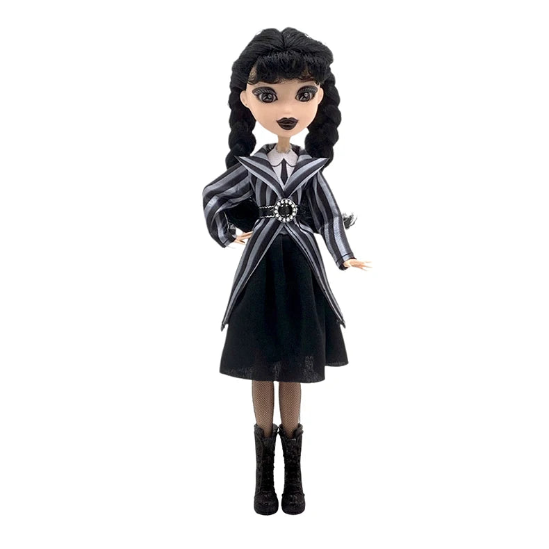 Wednesday Addams Doll Cute Action Figure Children Toys Addams Family 1/6 30cm Anime BJD Doll Room Decor DIY Model Birthday Gift