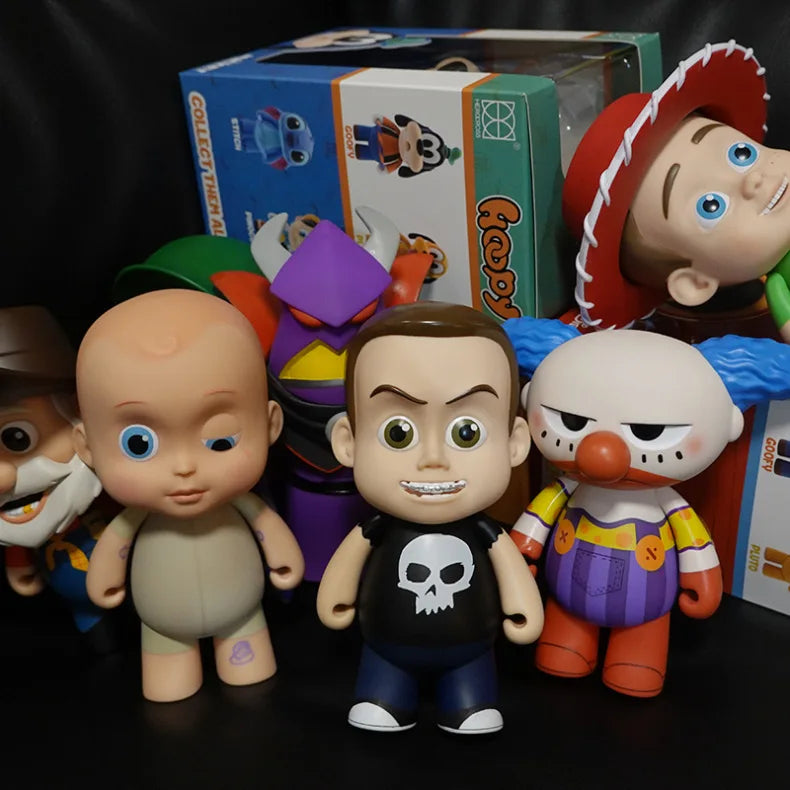 Disney Herocross Cute Toy Story Andy Bonnie Sid Zurg Pete Hand Puppet Anime Action Figure Model Toy Kawaii Doll Kids Gift