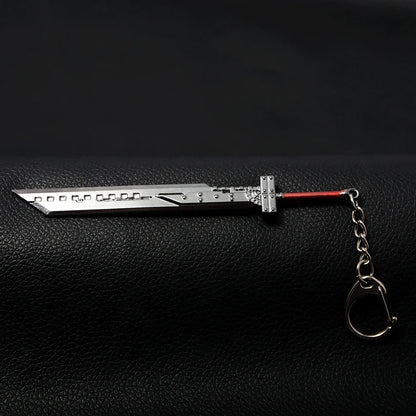 Game Final Fantasy 7 Keychain Cloud Strife Buster Metal Weapon Pendant Key Chain For Cosplay Props Unisex Pendant Jewelry Gift
