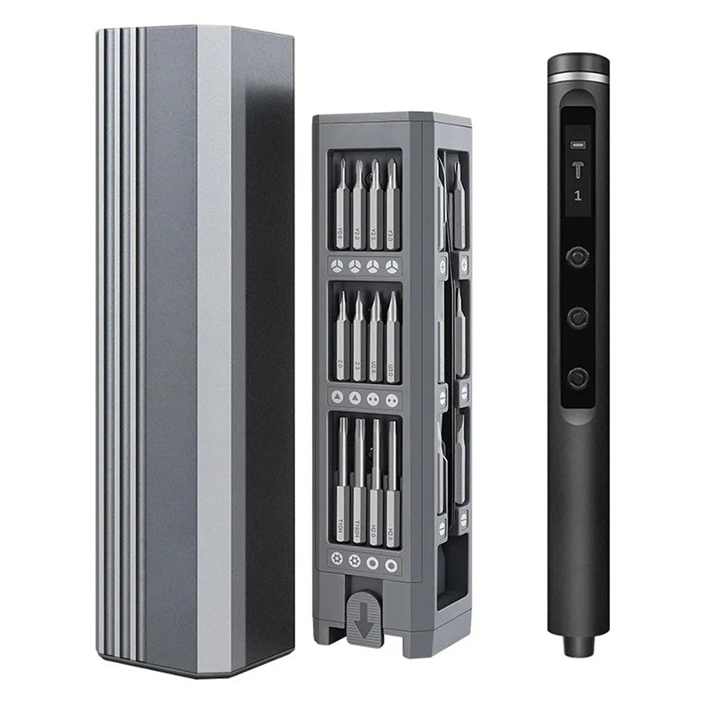 49 in 1 Electric Screwdriver Set Precision Cordless Magnetic Screw Driver with 42 Bits And Display 5 Torque Repair Hand Tool