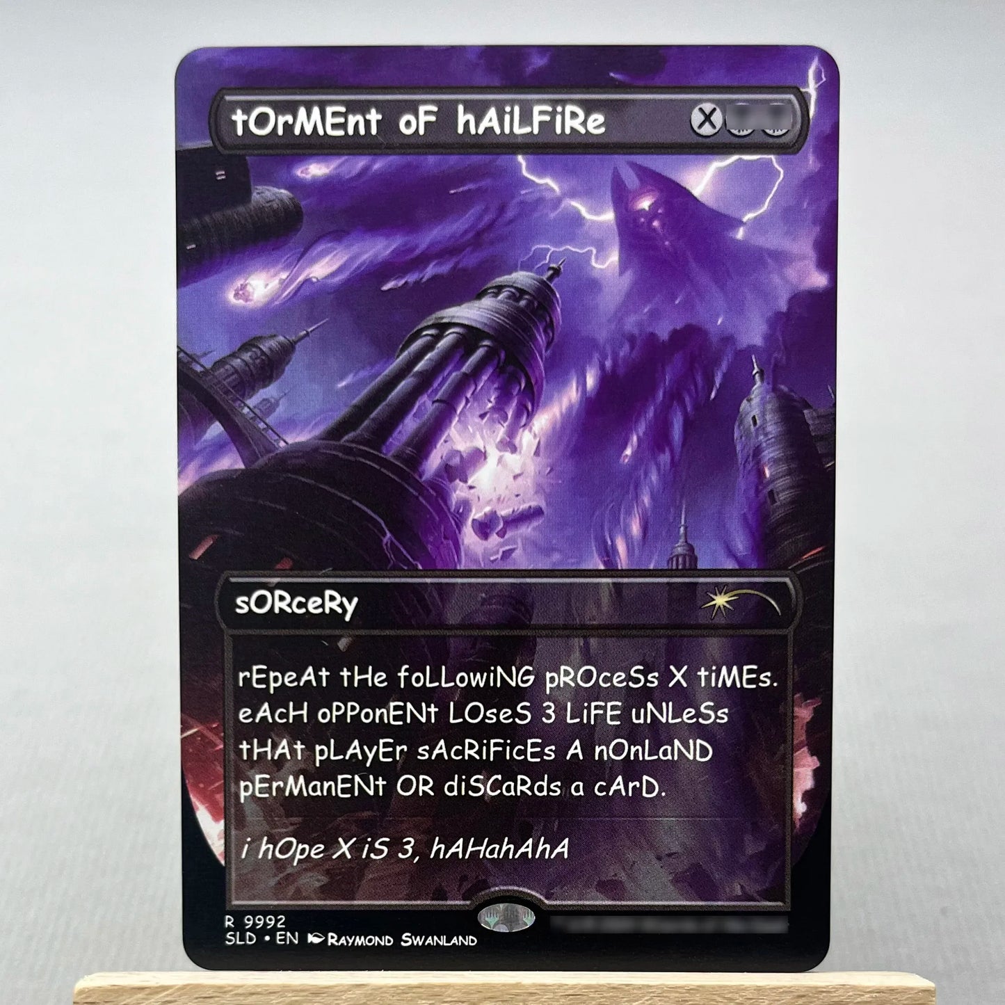 C21 TSR SLD HOLO10-02 TCG magical Cards for Home Play the Proxy Veyran Voice of Duality the Damnation Gemstone Caverns gather