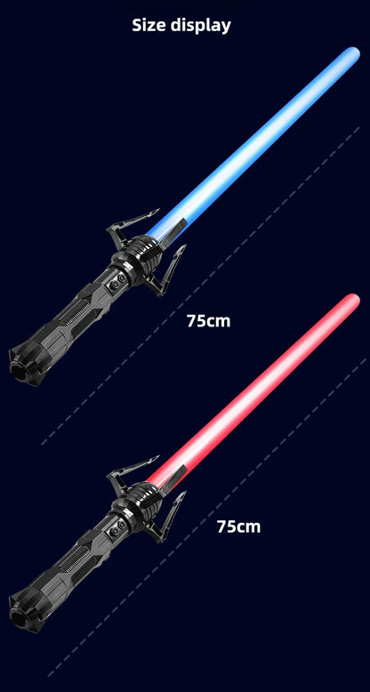 Telescopic Sword 75cm RGB Light Saber 2 In 1 7-Color/1 Color Lightsaber for 3+ Kids Laser Sword Toy Party Glow Swords Coser Toy