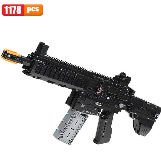 MOC Military AK47 Assault Rifle Gun Model Building Blocks Creative Ideas M24 Sniper Rifle Bricks Toys For Kids Christmas Gifts