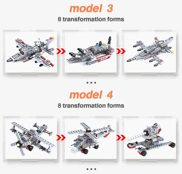 Navy War Chariot Ship Army Boat Plane Model Warships Building Blocks Compatible With Lego Construction Set for Boys Bricks Toys