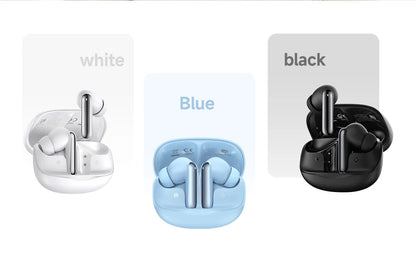 QCY Melobuds N50 ANC Bluetooth 5.4 Wireless Earphones Active Noise Cancellation 6 Mics Clear Call Earbuds Multipoint Connection