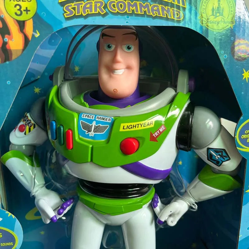 Story 3 4 Talking Woody Jessie Buzz Action Figures Real Cloth Body Doll Model Toys Voice Doll Collection Desk Ornament