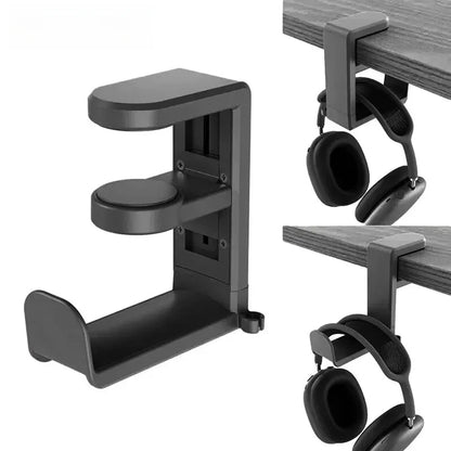 Earphone holder no punching cup holder desktop storage hook holder 360 degree rotating clothes backpack game controller holder