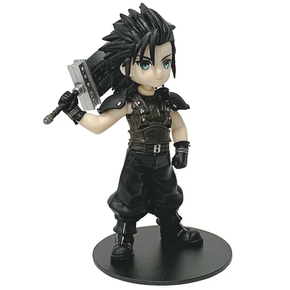 Final Fantasy VII Rebirth Tifa Lockhart Aerith Cloud Zack q-version PVC  Action Figures Model Anime Cartoon Model Toy Gift