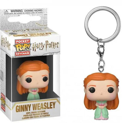 Funko POP Dementor Hermione Luna Lovegood Dobby Snape Ron Ginny Magic School Fawkes Hedwig Model Dolls Action Figure Keychain