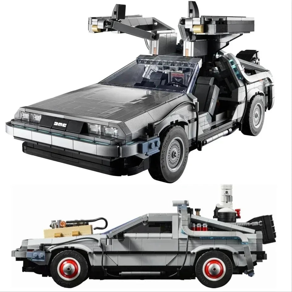 2025 New 1872Pcs Back to the Future Time Machine Building Blocks Technical Car Bricks Construct Birthday Toys Gifts For Kid Boys