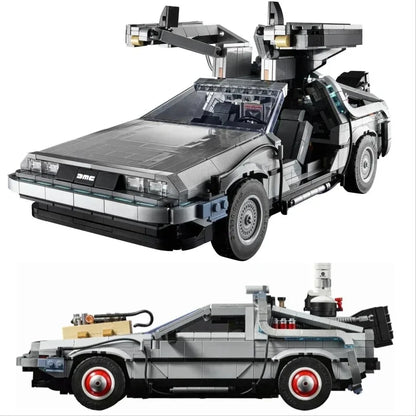 2025 New 1872Pcs Back to the Future Time Machine Building Blocks Technical Car Bricks Construct Birthday Toys Gifts For Kid Boys