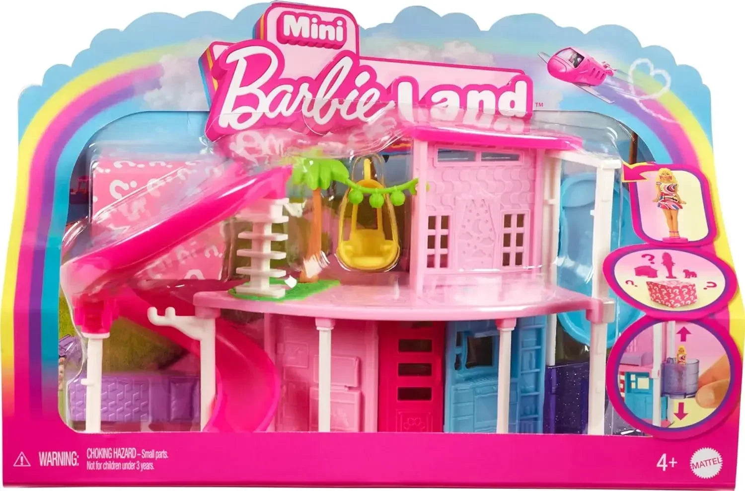 Original Barbie Mini BarbieLand Dolls House Set Furniture Accessories Diy Dreamhouse Toys for Girls Elevator Swimming Pool Scene