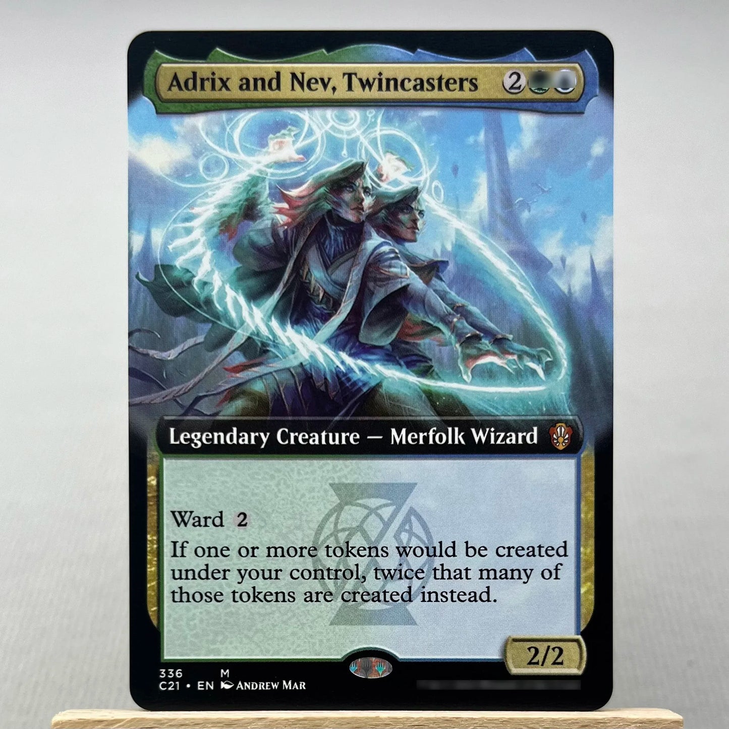 C21 TSR SLD HOLO10-02 TCG magical Cards for Home Play the Proxy Veyran Voice of Duality the Damnation Gemstone Caverns gather