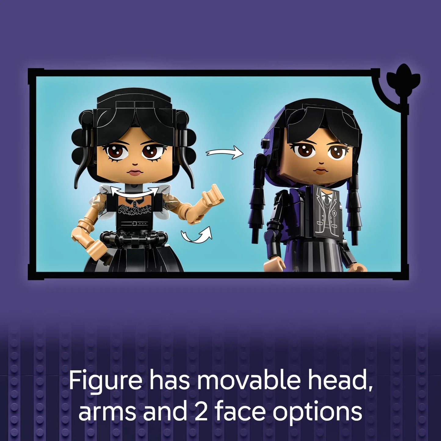 LEGO Wednesday Addams Figure Building Toy for Kids, Girls & Boys, Ages 10+ Doll with Display for Fans 76780 702 Pieces