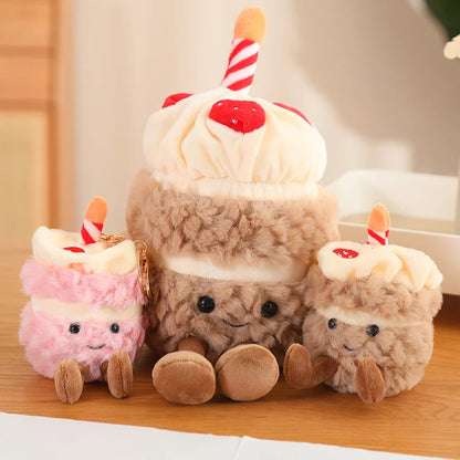 Cartoon Cute Hot Sale Cake Plush Doll Pendant Succulent Flower Tulip Plant Potted Plush Toy Home Decoration Gift For Children