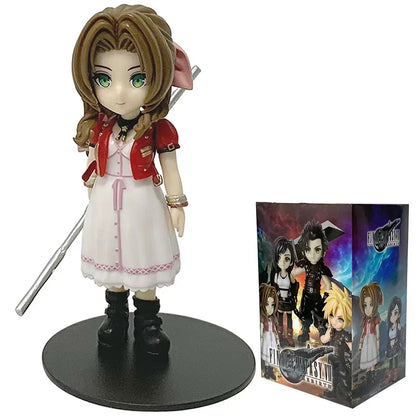 Final Fantasy VII Rebirth Tifa Lockhart Aerith Cloud Zack q-version PVC  Action Figures Model Anime Cartoon Model Toy Gift