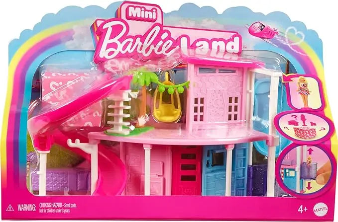 Original Barbie Mini BarbieLand Dolls House Set Furniture Accessories Diy Dreamhouse Toys for Girls Elevator Swimming Pool Scene