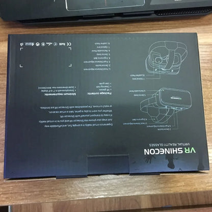 Shinecon VR Glasses 3D Virtual Reality Headset Devices Viar Helmet Goggle Lenses Smart For Phone Cell Smartphone Game Mobile Set