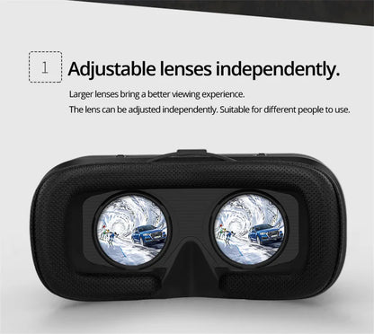 Shinecon VR Glasses 3D Virtual Reality Headset Devices Viar Helmet Goggle Lenses Smart For Phone Cell Smartphone Game Mobile Set