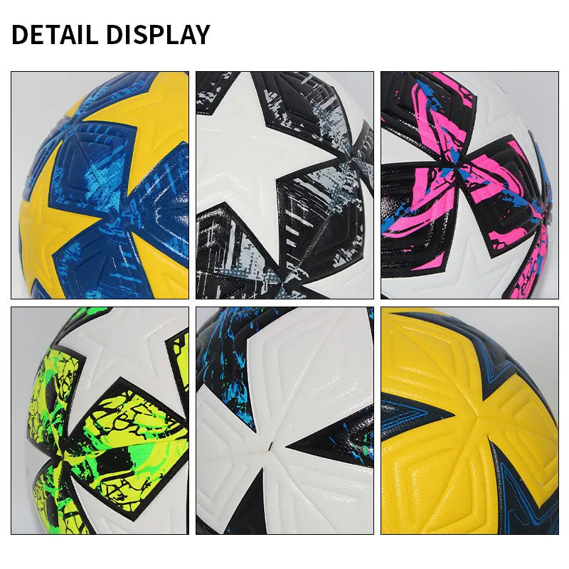 Standard Soccer Ball Professional Outdoors Sports Match Balls Training Seamless Football High Quality PU Material Size 5 Size 4