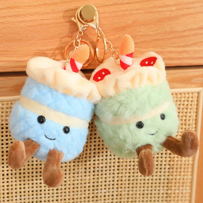 Cartoon Cute Hot Sale Cake Plush Doll Pendant Succulent Flower Tulip Plant Potted Plush Toy Home Decoration Gift For Children