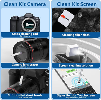 Professional 32-in-1 Electronics Cleaning Tools Set – for iPhone Port, AirPods Case, Bluetooth Earbuds, PC Keyboard, Laptop